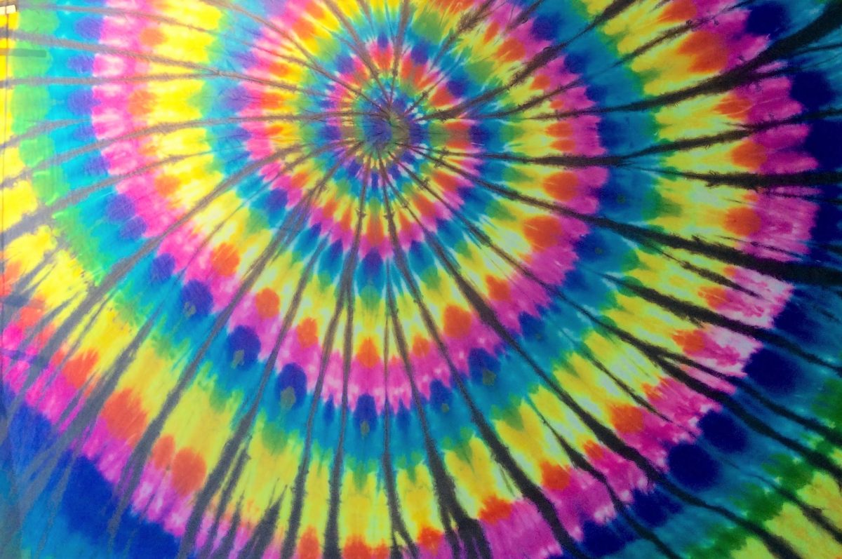 Neon Spiral Vortex Flow Flags